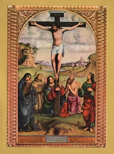 `Bologna, Santa Celia Oratory - The Crucifixion by Francesco Francia` - Postally Unused - Marconi Postcard.
