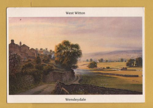 `West Witton, Wensleydale by Peter Allis` - Postally Unused - Pedley Postcard.