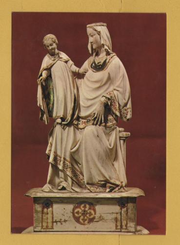 `Assisi, Basilica of St Francis Museum Treasury - Madonna and Child; French Art 13th cent` - Postally Unused - Umbriagraf Postcard.