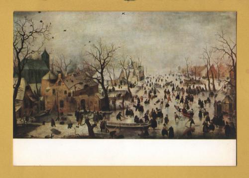 `Amsterdam, Rijksmuseum - Winter by Hendrick Avercamp` - Postally Unused - Museum Postcard.