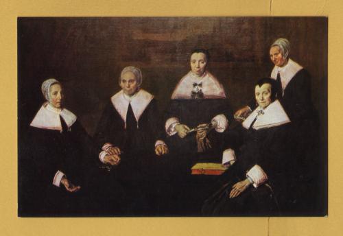 `Haarlem, Frans Hals Museum - Regentesses of the Old Man 1664 by Frans Hals` - Postally Unused - Museum Postcard.