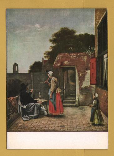 `Courtyard in Delft by Pieter de Hooch` - Postally Unused - Mauritshuis Postcard.