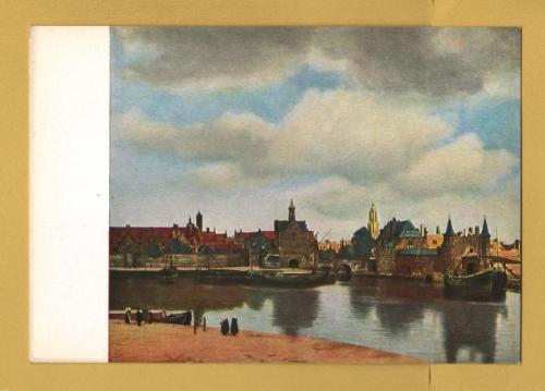 `View of the City of Delft by Johannes Vermeer` - Postally Unused - Mauritshuis Postcard.