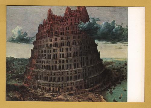 `The Tower of Babel by Pieter Bruegel de Oude` - Postally Unused - Boyman`s-van Beuningen Museum Postcard.
