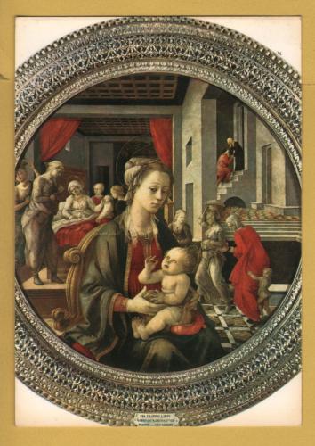 `Florence - Palatine Gallery in the Pitti Palace - `Madonna with Child by Filippo Lippi`` - Postally Unused - Nova LVX Postcard.