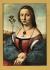 `Florence - Galleria Pitti - `Portrait of Maddelena Doni by Raphael`` - Postally Unused - Nova LVX Postcard.