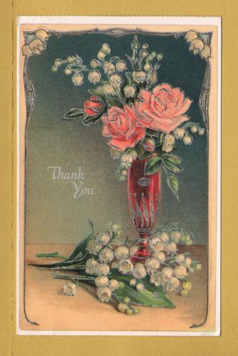 `Thank You` - From the Old Fashioned Thank You Book - Postally Used-1994 - Stirling Publishing Co. Postcard.