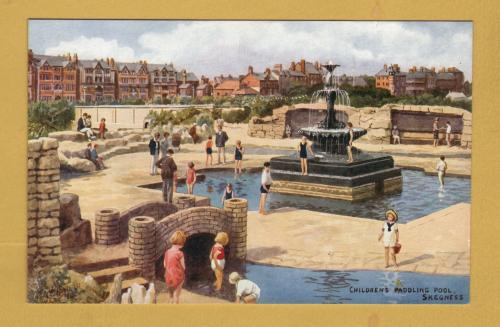 `Children`s Paddling Pool, Skegness` - Postally Unused - J.Salmon Postcard.