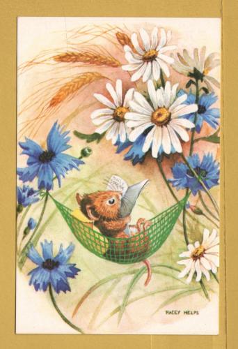 `A Summer Day by Racey Helps` - Postally Unused - The Medici Society Postcard.