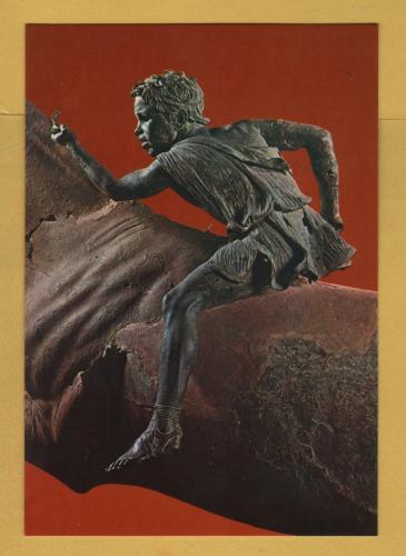 `ATHENS - National Arch. Museum - Detail of Bronze Racehorse with Small Jockey (2nd cent BC)` - Postally Unused - Isaias & Co Postcard.