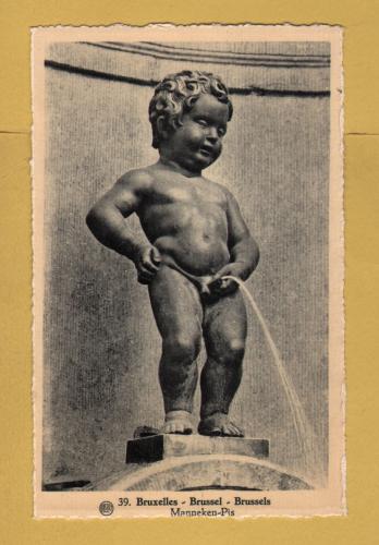 `Brussels - Manneken - Pis` - Postally Unused - Albert Postcard.