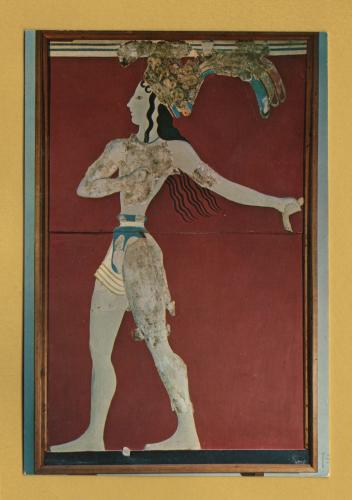 `Heraklion (Museum) - Fresco - `The Prince with the Lilies`` - Postally Unused - Torch Postcard.