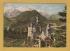 `Konigsschloss Neuschwanstein with Hohenschwangau, Alpsee, Schwansee and Tyrolean High Mountains` - Postally Used-1960 - Franz Milz Postcard.