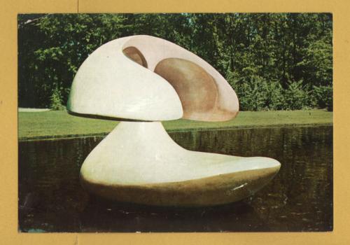 `Kroller-Muller, Rijksmuseum - Polyester Floating Sculpture, `Otterlo` by Marta Pan` - Postally Used-1967 - Museum Postcard.