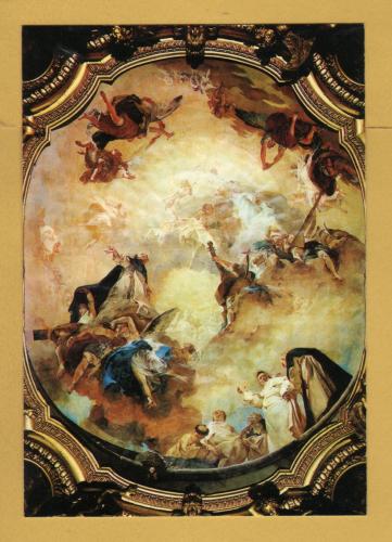 `Venice - Basilica dei Ss. Giovanni e Paolo - The Glory of St Dominic by G.B. Piazzetta` - Postally Unused - Benedetti Postcard.