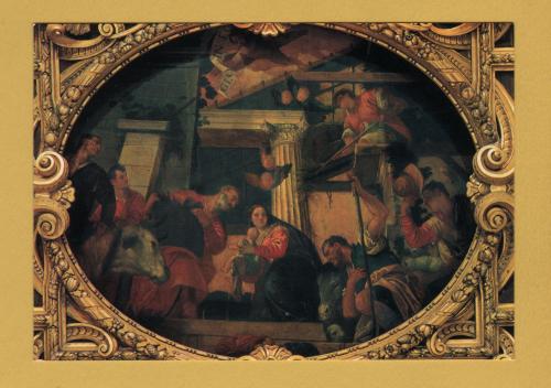 `Venice - Basilica dei Ss. Giovanni e Paolo - The Adoration of the Shepherds by Paolo Cagliari` - Postally Unused - Benedetti Postcard.