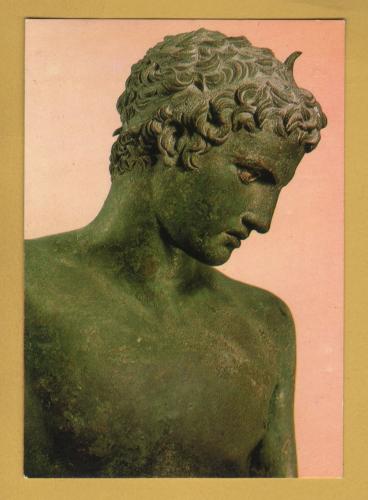 `Athens - National Arc. Museum - `The Youth of Marathon`` - Postally Unused - Museum Postcard.