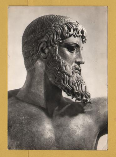 `Athens, National Museum - Head of Poseiden of Artemision` - Postally Used-1963 - Isaiah Kratinou Postcard.