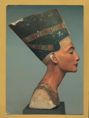 `Bust Of Queen Nefertite - New Kingdom, 18th Century c1340 BC` - Postally Used-1995 - Egyptian Museum Berlin Postcard.