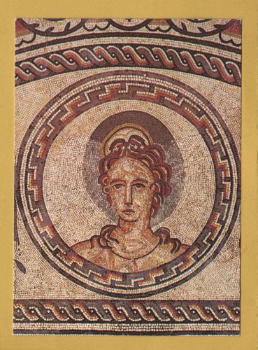 `Bignor Roman Villa-Head of Venus` - Postally Unused - Beric Tempest Postcard.