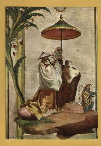 `Venice - Villa Valmarana - `Chinese Scene by Giovanni Domenico Tiepolo`` - Postally Unused - Kina Italia Postcard.