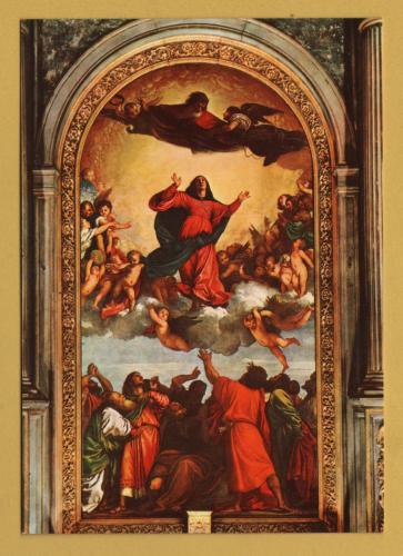 `Venice - `Church of the Glorious St Mary of Friars (Frari) - Titian`s Assumption`` - Postally Unused - ARDO Postcard.