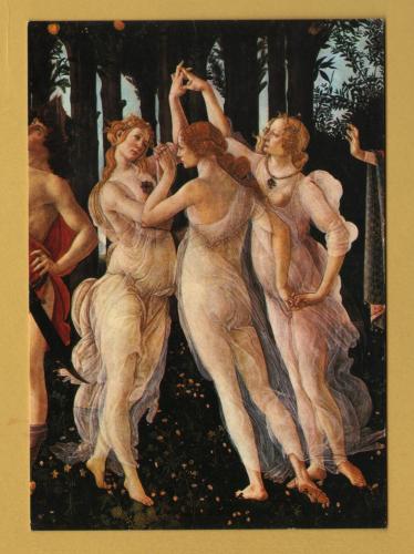 `Florence - Uffizi Gallery - `Spring (detail)`` - Postally Unused - Innocenti Postcard.