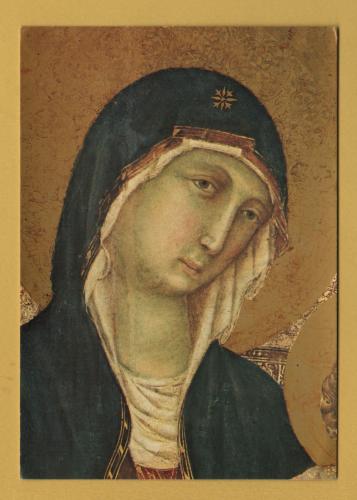 `Siena - Opera Metropolitan Museum - `The Majesty (detail)  by Duccio di Boninsegna`` - Postally Unused - I.F.I Postcard.