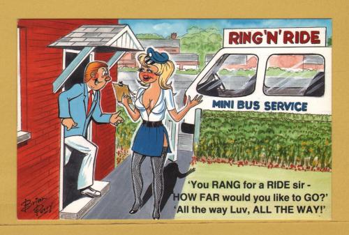 `You Rang For a Ride Sir....Comic Series 2017` - Postally Unused - Bamford & Co Ltd Postcard