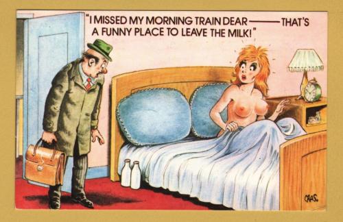 `I Missed My Morning Train Dear....Comic Series 1099` - Postally Unused - Bamford & Co Ltd Postcard