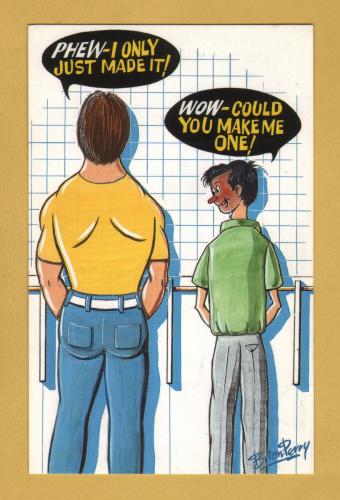 `Phew!-I Only Just Made It!.....Comic Series 2031` - Postally Unused - Bamford & Co Ltd Postcard