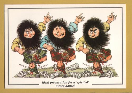 `Ideal Preparation For A `Spirited` Sword Dance!` - Postally Unused - Firtree Publishing Postcard
