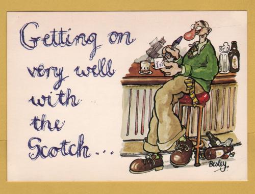 `Getting On Very Well With The Scotch` - Postally Unused - J.Arthur Dixon Postcard