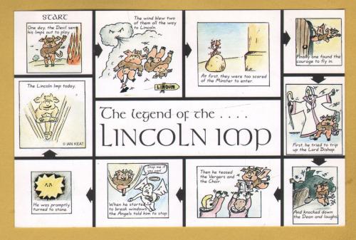 `The Legend of the...Lincoln Imp` - Postally Unused - Producer Unknown Postcard