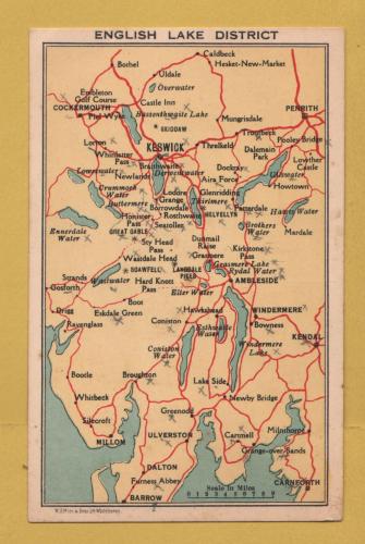 `English Lake District` - Postally Unused - Lt-Col P.M.Hope, O.B.E. Postcard