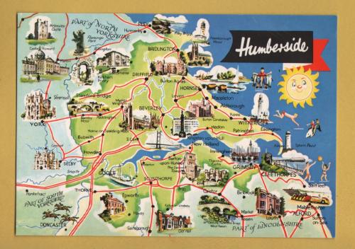 `Humberside` - Postally Unused - E.T.W.Dennis Postcard