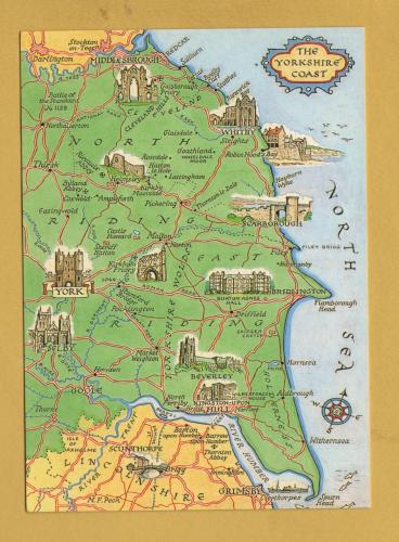 `The Yorkshire Coast` - Postally Unused - J.Salmon Postcard