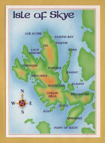 `Isle of Skye` - Postally Unused - J.Arthur Dixon Postcard