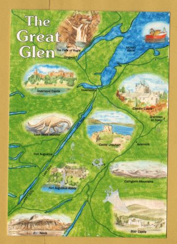 `The Great Glen` - Postally Unused - Whitholme Postcard