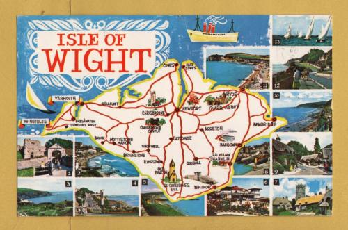 `Isle of Wight` - Postally Used-1978 - Photographic Greeting Card Postcard