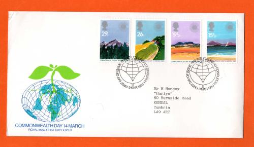Royal Mail - FDC - 9th March 1983 - `Commonwealth Day 14 March` - Addressed First Day Cover