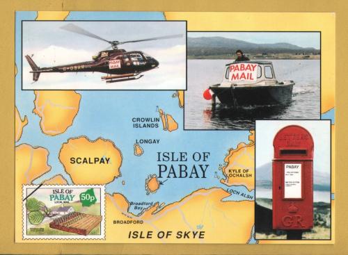 `The Isle of Pabay Mail` - Postally Unused - Isle of Skye Postcard