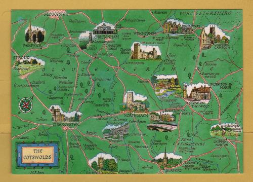 `The Cotswolds` - Postally Unused - E.T.W.Dennis Postcard