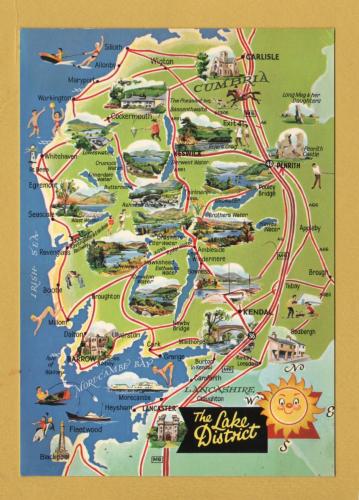 `The Lake District` - Postally Unused - E.T.W.Dennis Postcard