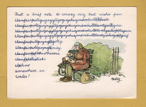 `Just A Brief Note To Convey Very Best Wishes From....` - Postally Unused - J.Arthur Dixon Postcard
