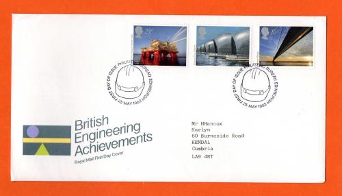 Royal Mail - FDC - 25th May 1983 - `British Engineering Achievements` - Addressed First Day Cover
