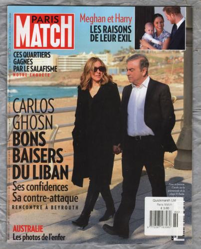 Paris Match (French Language) - 16th/22nd January 2020 - Number 3689 - Export Copy - `Meghan et Harry, Les Raisons De Leur Exil` - Published by Legardere Media News