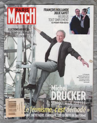 Paris Match (French Language) - 13th/19th September 2018 - Number 3618 - Export Copy - `Michel Drucker, Son Coup De Gueule..` - Published by Legardere Media News