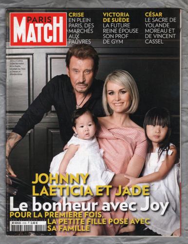 Paris Match (French Language) - 5th/11th March 2009 - Number 3120 - `Johnny, Laeticia Et Jade....` - Published by Hatchette Filipacchi Associes