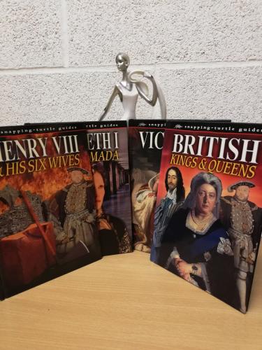 4 x Snapping Turtle Guides - Henry VIII, Elizabeth l, Victoria, British Kings & Queens` - John Guy - Laminated Boards - In Slipcase - Ticktock Entertainment Ltd 